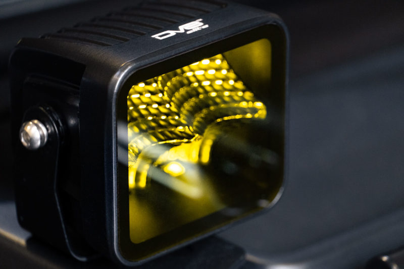 DV8 Offroad 3in Elite Series LED Amber Pod Light - #BE3EW40W-A