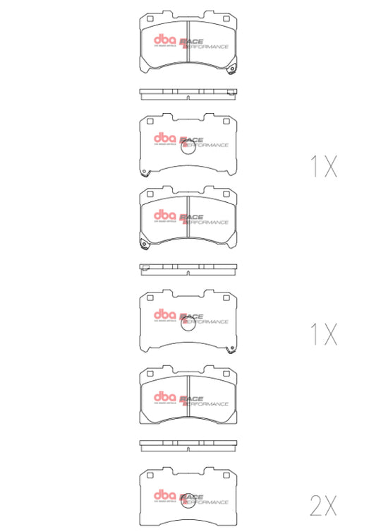 DBA 2022+ Toyota GR Corolla RP Performance Front Brake Pads