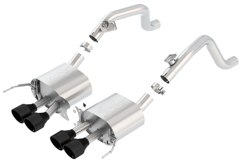 Borla 11869CB Axle-Back Exhaust System ATAK with Black Coated Tips for 2014-2019 Chevrolet Corvette Stingray