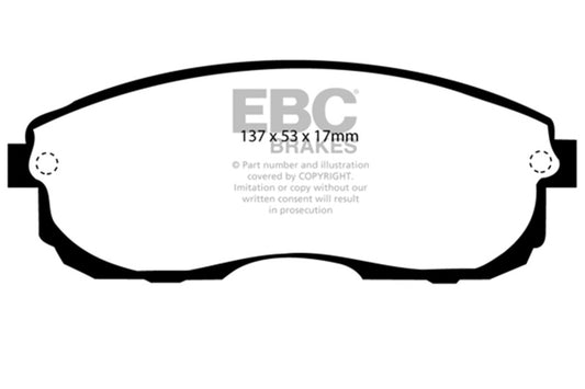 EBC 1999-2001 Infiniti G20 2.0 Greenstuff Front Brake Pads DP2775
