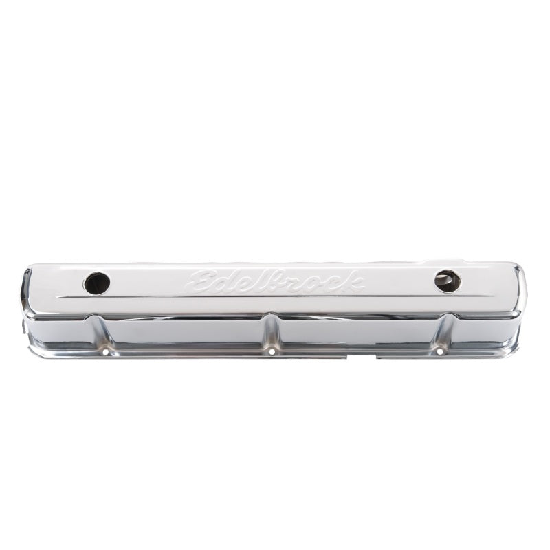 Edelbrock 4477 Valve Cover Signature Series Chevrolet 1962-2001 194-292 CI Inline 6 Chrome