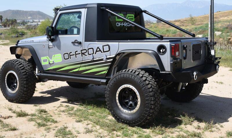 DV8 Offroad 07-18 Jeep Wrangler JK Front Aluminum Inner Fender - Black - #INFEND-01FB