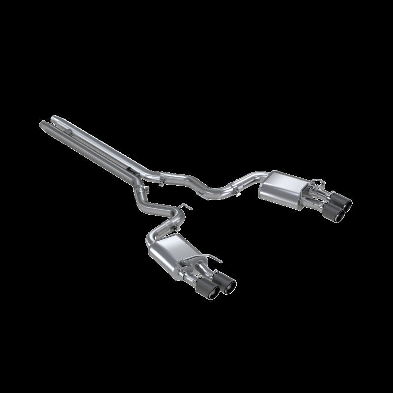 MBRP S72093CF Armor Pro Cat-Back Exhaust - Dual Quad Split Rear Exit | 2018-2023 Ford Mustang GT 5.0L V8 (Active Exhaust)
