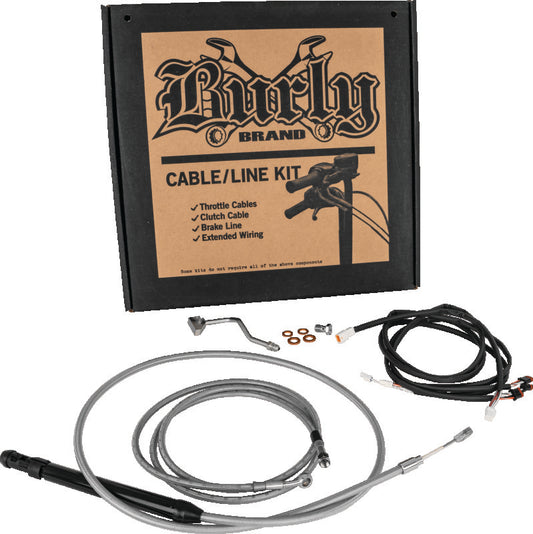 Burly Brand B30-1312 Control Kit 16 in Gorilla Stainless Steel for 2021-2025 Harley-Davidson Touring