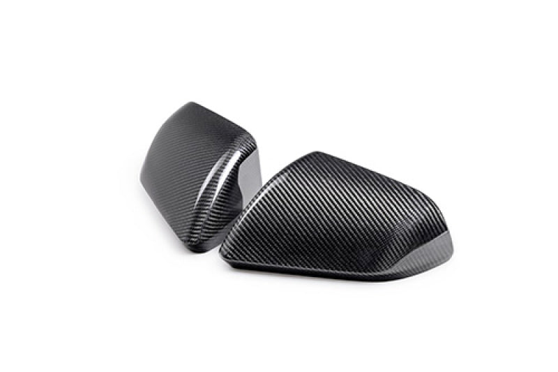 Ford Racing for 2024-2025 Mustang (without Turn Signals) Carbon Fiber Mirror Skull Caps - Gloss