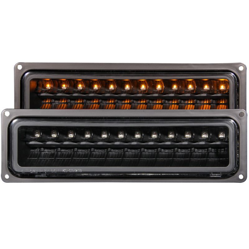 ANZO 1988-2000 Chevrolet C3500 Parking Lights - LED Parking/Signal Black