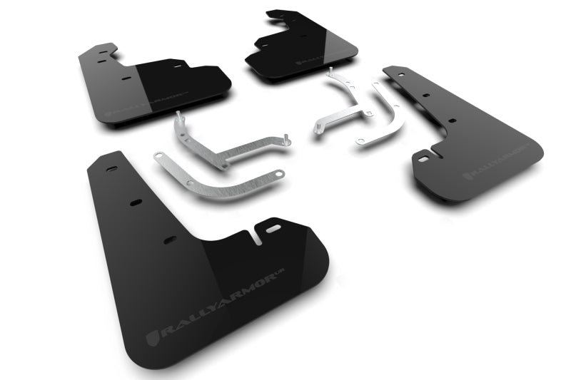 Rally Armor UR Mud Flaps - 2024-2026 Subaru Impreza - Black/Grey Logo - #MF105-UR-BLK-GRY