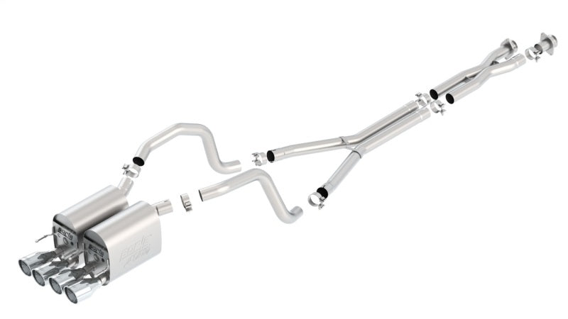 Borla 140453 05-08 Chevrolet Corvette Coupe/Convertible 2dr 6.2L 8cyl AT/MT 6spd ATAK SS Catback Exhaust - #140453