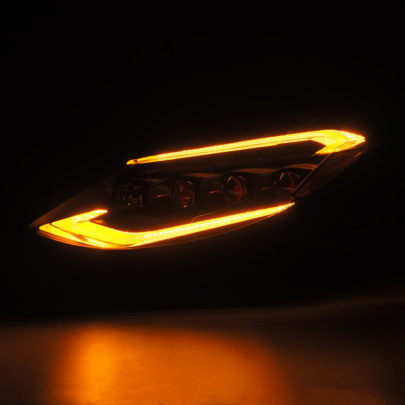 AlphaRex 880494 23-24 Nissan Z NOVA-Series LED Projector Headlights Alpha-Black w/Activation Light & Sequential.Signal