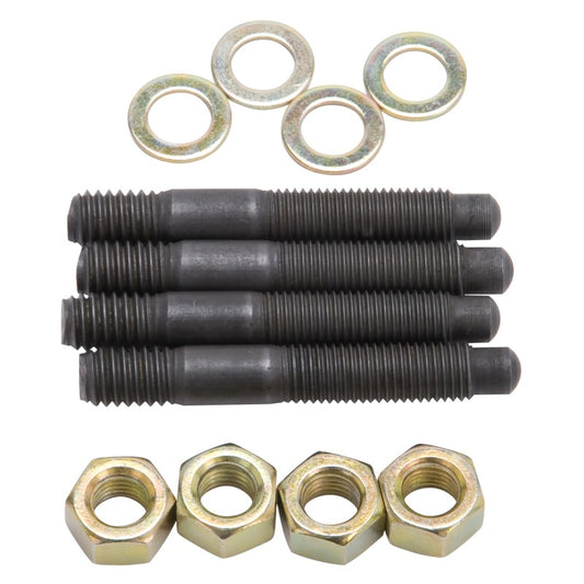 Edelbrock 8060 Bullet Nose Carburetor Stud Kit Black Oxide Gold Washers & Nuts