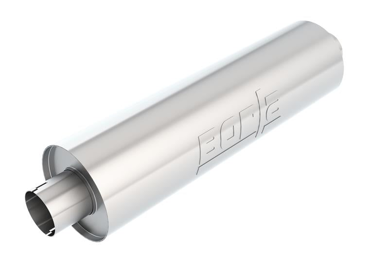 Borla 400500 Heavy Duty (Truck) Muffler - 3in Center-Center 24in x 6.75in Round (Notched) - #400500