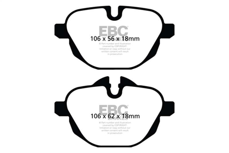 EBC 2014-2020 BMW i8 Bluestuff Rear Brake Pads DP52047NDX
