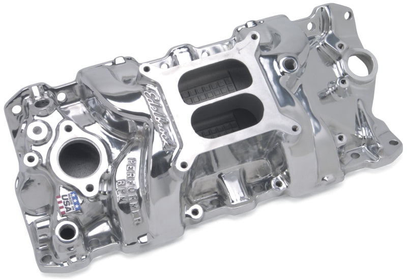 Edelbrock 71011 Performer RPM Manifold Polished