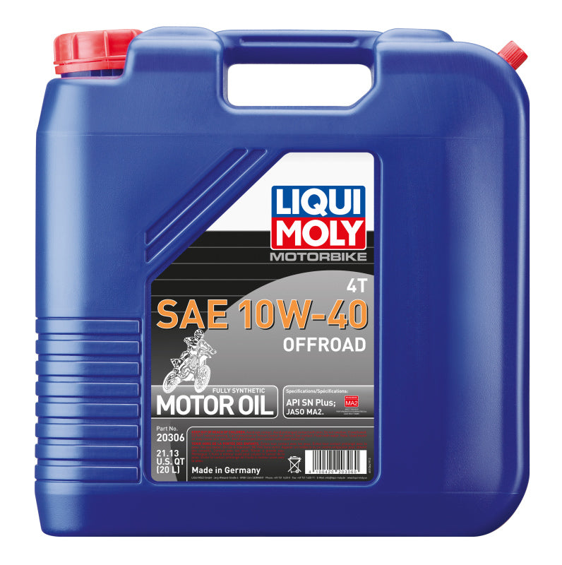 LIQUI MOLY 20L Motorbike 4T SAE 10W-40 Offroad (20306)