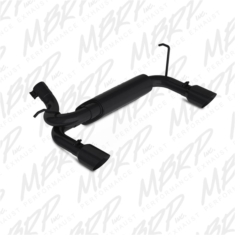 MBRP S5528BLK Cat-Back Exhaust System - 2007-2018 Jeep Wrangler JK | Black Coated