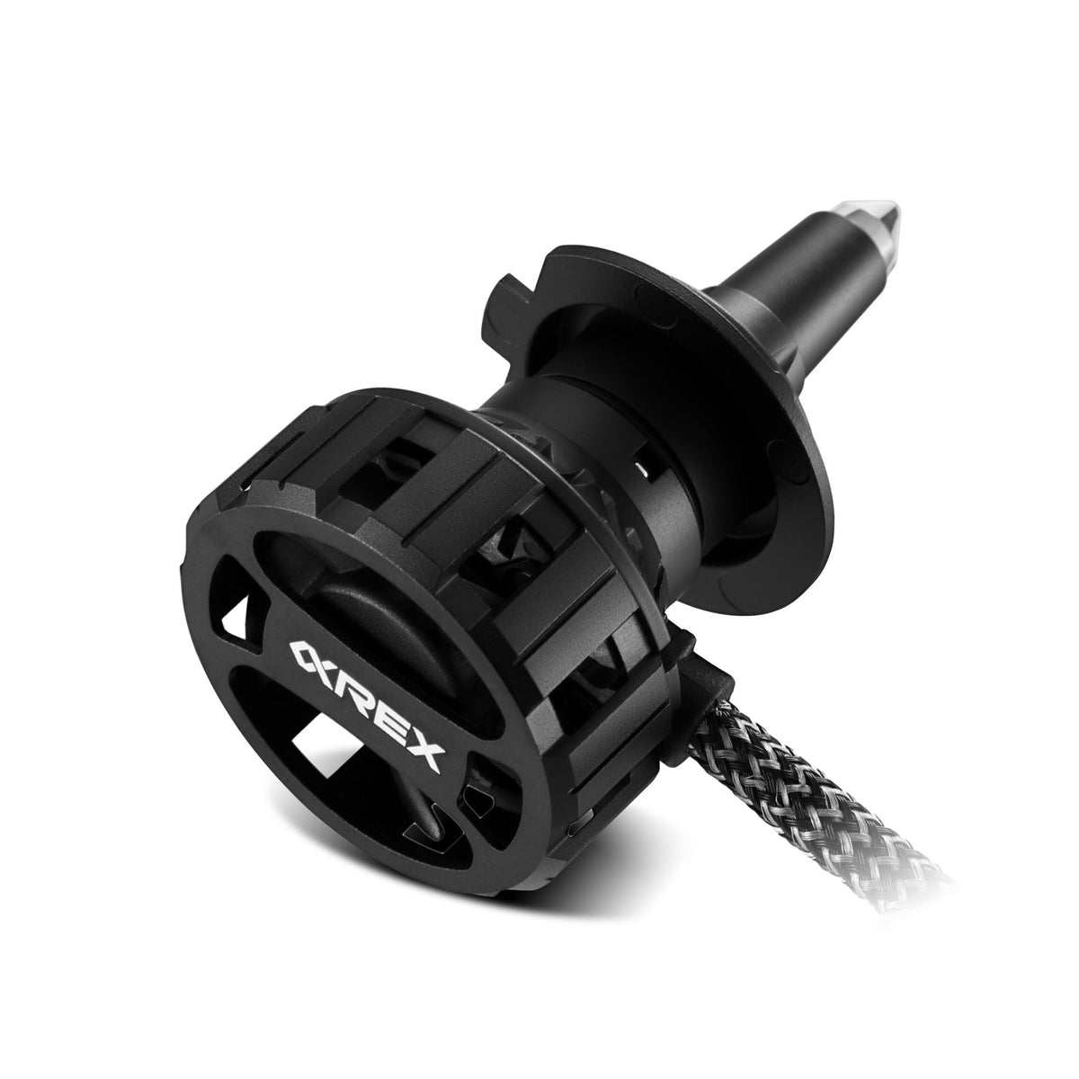 AlphaRex 110007 Black Ammo Panoramic LED Light Bulbs - H7