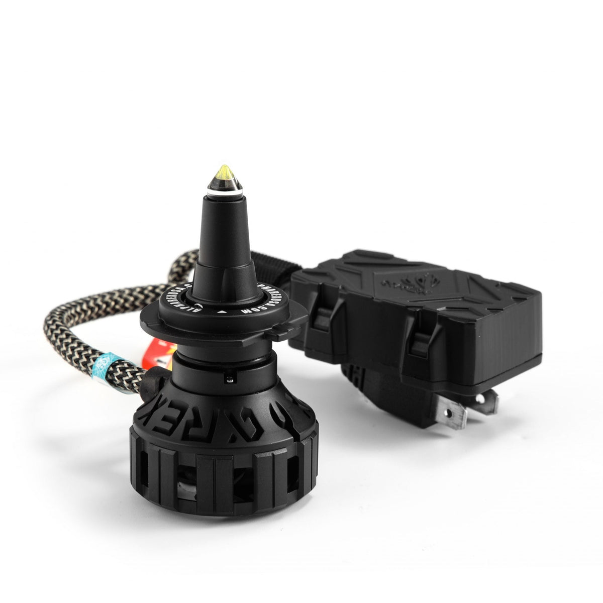 AlphaRex 110011 Black Ammo Panoramic LED Light Bulbs - H11