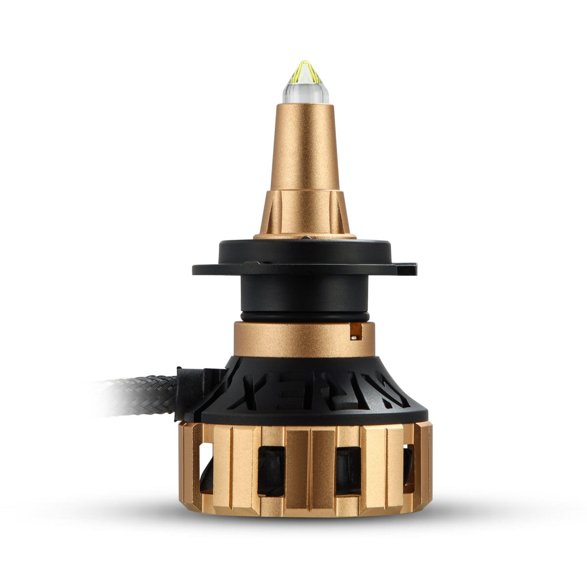 AlphaRex 110008 Gold Ammo Panoramic LED Light Bulbs - H7