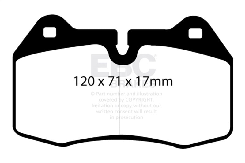 EBC 94-99 BMW M5 3.8 (E34) Yellowstuff Front Brake Pads DP41032R