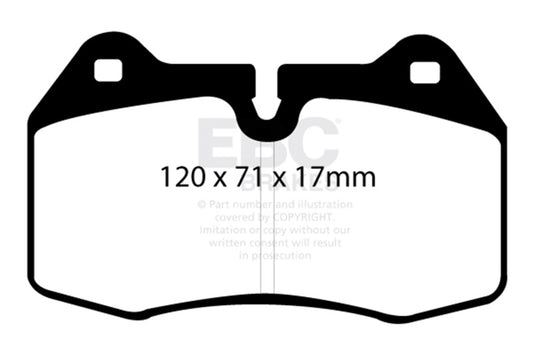 EBC 94-99 BMW M5 3.8 (E34) Yellowstuff Front Brake Pads DP41032R