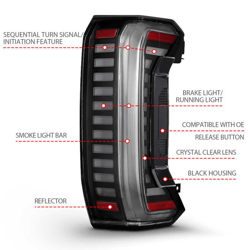 ANZO 2022-2026 Toyota Tundra LED Taillights