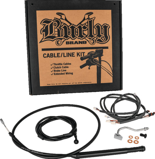 Burly Brand B30-1309 Control Kit 16 in Gorilla Black for 2021-2025 Harley-Davidson Touring