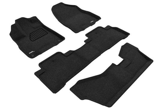 3D MAXpider Elegant Front, Rear & 3rd Row Floor Mats for 2014-2020 Acura MDX