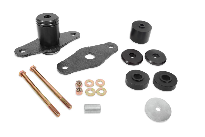 BMR 2011-2023 Dodge Challenger Motor Mount Solid Bushing Upgrade Kit - Black Anodized