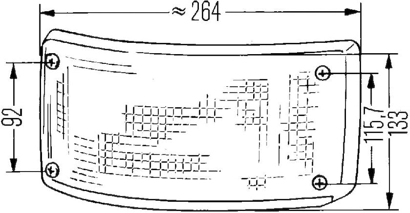 HELLA 005603137 5603 Series Wraparound Red Stop/Tail Lamp