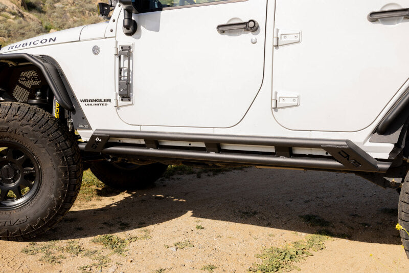DV8 Offroad 2007-2018 Jeep Wrangler JK 4-Door Rock Sliders - #SRJK-07