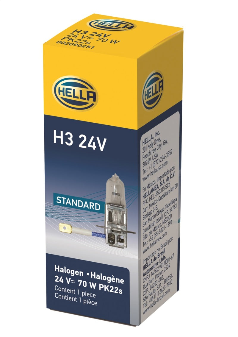 HELLA H3 24V 70W PK22s T3.25 Halogen Bulb