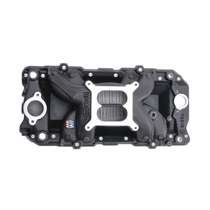 Edelbrock 75613 Intake Manifold Nascar Edition RPM Air-Gap for Big-Block Chevrolet 396-502 with Oval