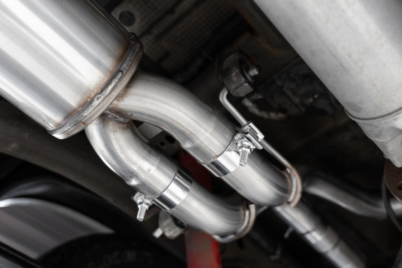 MBRP S50053CF Armor Pro Cat-Back Exhaust - Quad Carbon Tips - 2019+ Silverado / Sierra 1500 6.2L