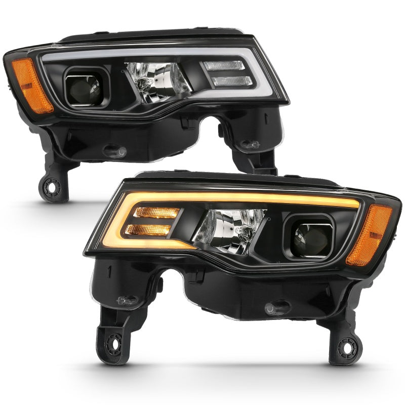 ANZO 2017-2022 Jeep Grand Cherokee LED Projector Headlights