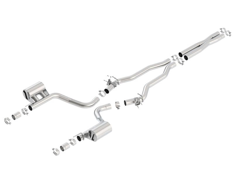 Borla 140667 2015 Dodge Charger Hellcat 6.2L V8 ATAK Catback Exhaust w/ Valves No Tips Factory Valance - #140667