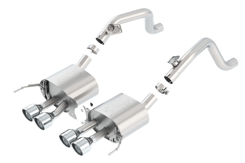 Borla 11881 14-15 Chevy Corvette C7 w/o AFM w/o NPP Atak Rear Section Exhaust Quad Rd RL Tips - #11881