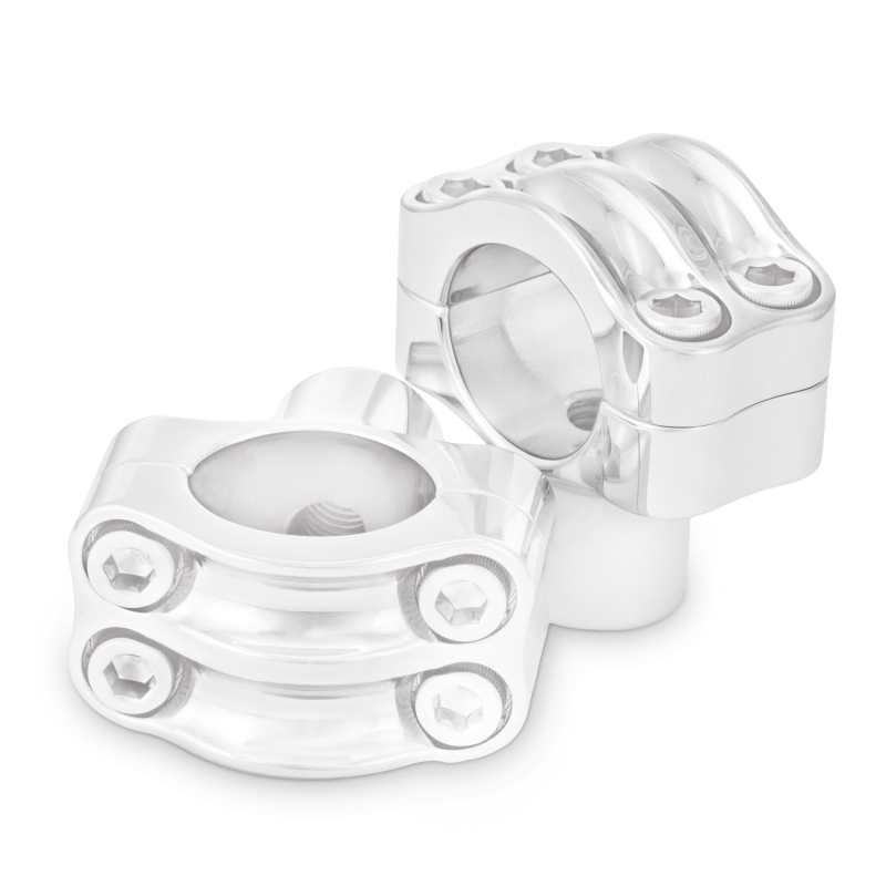 Burly Brand B12-8012C Reaper 4-Bolt Riser Set 1-1/2 in Tall for 1-1/4 in Bar Chrome