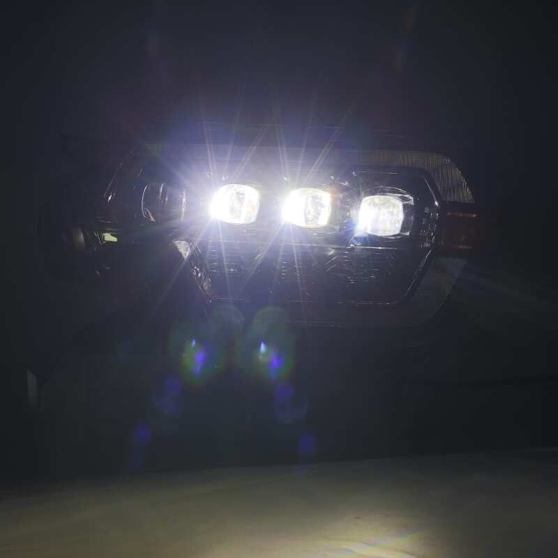 AlphaRex 880752 12-15 Toyota Tacoma NOVA LED Projector Headlights Plank Alpha Black w/Activation Light/Sequential Signal/DRL