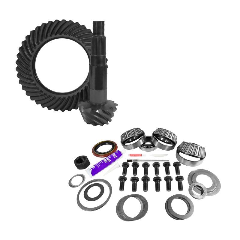 Yukon Gear & Axle YGK2158 11.25in Dana 80 3.73 Rear Ring & Pinion Install Kit 4.125in OD Head Bearing