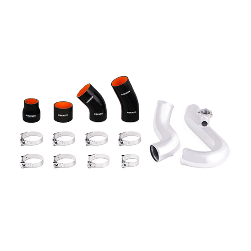 Mishimoto 2015 Ford Mustang EcoBoost Performance Intercooler Kit - Silver Core Polished Pipes - #MMINT-MUS4-15KPSL