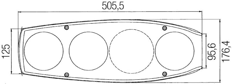 HELLA 341419127 Multifunction Rear Lamp with Side Marker Right RH 12V Pack of 10