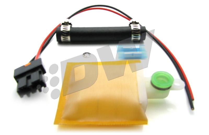 DeatschWerks 340lph DW300C Compact Fuel Pump w/ Universal Install Kit (w/o Mounting Clips)
