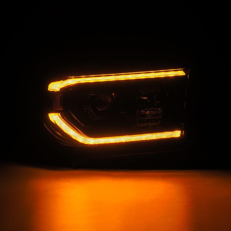 AlphaRex 880825 07-13 Toyota Tundra / 08-17 Sequoia LUXX LED Projector Headlights Alpha-Black w/Activation Light Sequential Signal + DRL