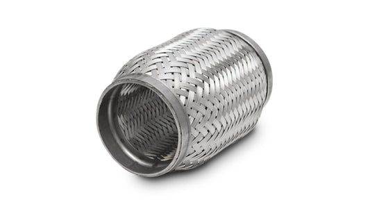 Vibrant SS Flex Coupling with Inner Braid Liner 1.75in inlet/outlet x 4in flex