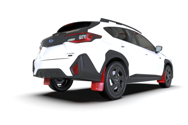 Rally Armor UR Mud Flaps - 2024-2026 Subaru Crosstrek - Red/White Logo - #MF106-UR-RD-WH