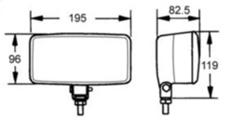 HELLA 005700991 550 Series 12V H3 Halogen Lamp Kit ECE/SAE