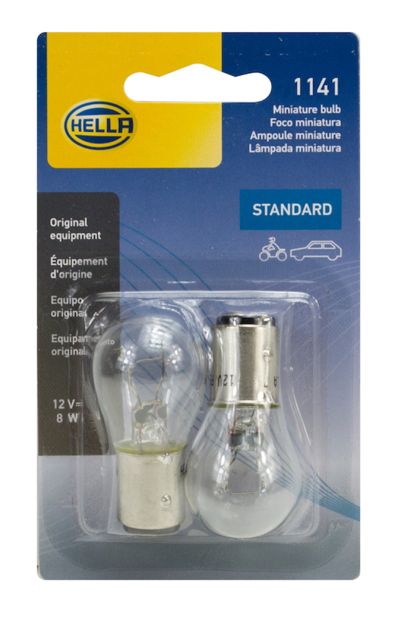 HELLA 1141TB 1141 12V 18W BA15s S8 Bulbs Pair