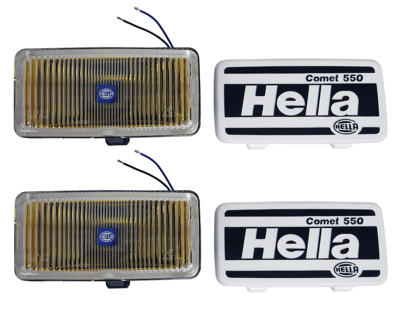 HELLA 005700681 550 Series 55W 12V H3 Fog Lamp Kit - Amber