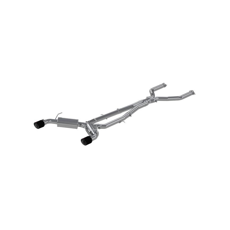 MBRP S44003CF Cat-Back Exhaust System - 2016-2024 Infiniti Q50 3.0L (RWD/AWD) (Street) | T304 Stainless