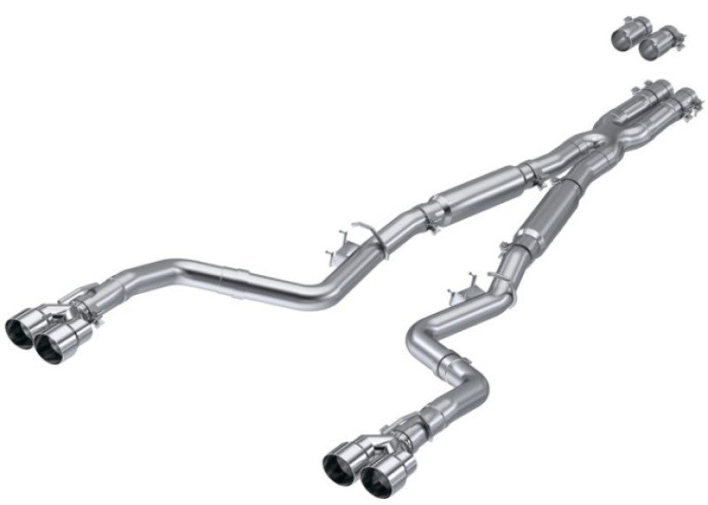 MBRP S7113AL Armor Lite Cat-Back Exhaust - Quad Rear Exit | 2015-2023 Dodge Challenger 5.7L/6.2L/6.4L HEMI